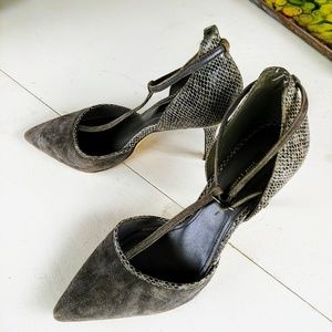 Gray Suede Heels!
